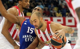 Sezono rungtynes sužaidęs V.Spanoulis atvedė "Olympiacos" į pergalę